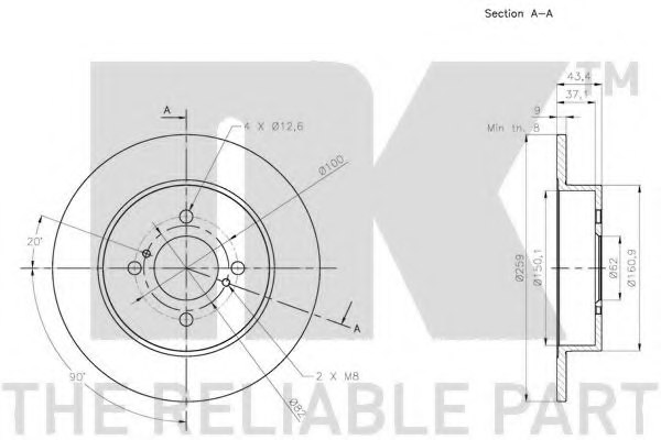 NK 205229 Brake Disc